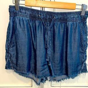 🔥🔥FIRE SALE🔥🔥 NWT Hidden Jean Chambray Shorts Raw Edge Med.